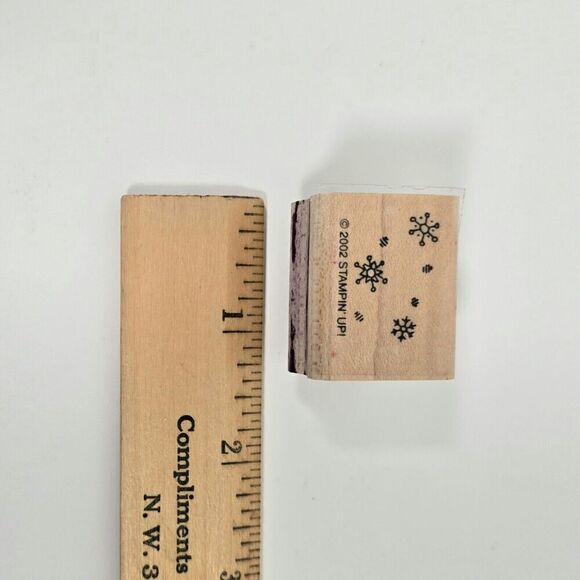 Vintage Stampin Up Snow Globe Stamps Set of 7 Christmas Snowman Castle Crafts - Picture 5 of 16